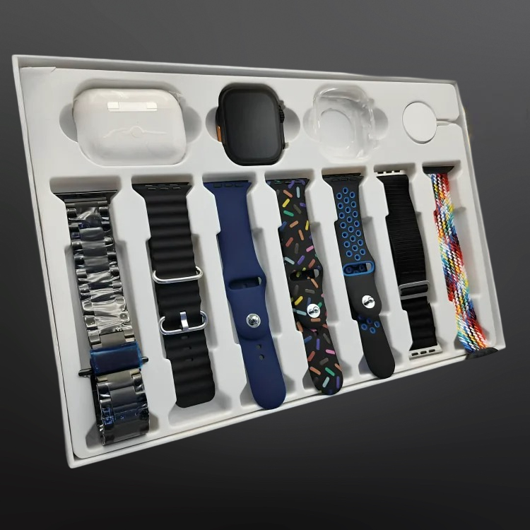 Ultra Max Smart i20 Watch With Earbuds And 7 Straps