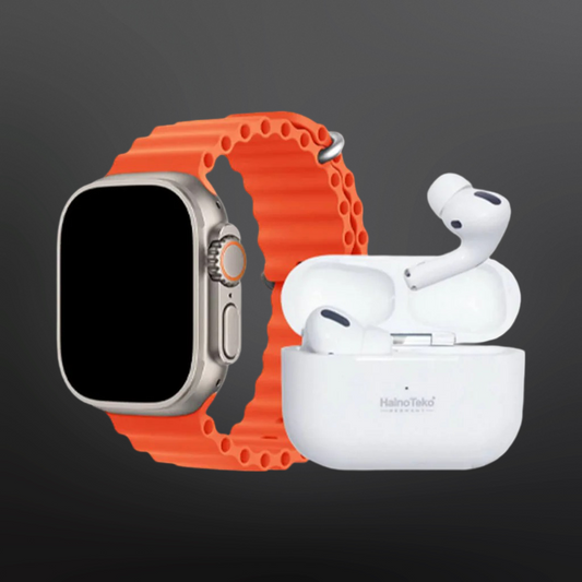 Ultra Max Smart i20 Watch With Earbuds And 7 Straps